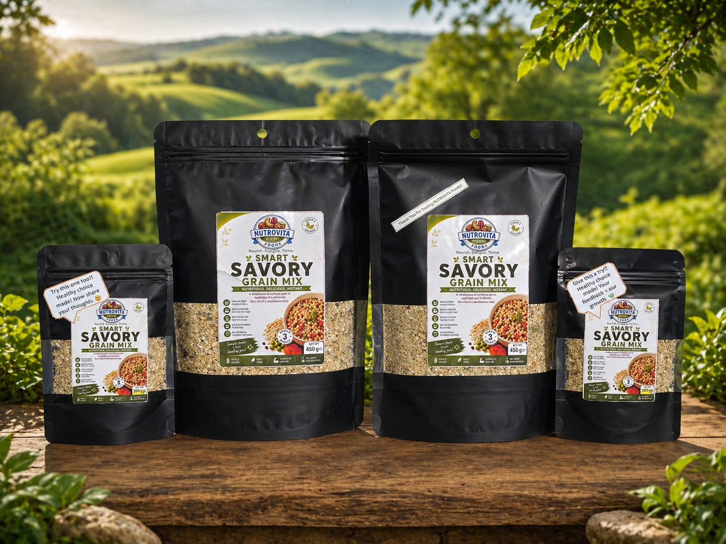 NutroVita Smart Savory Grain Mix